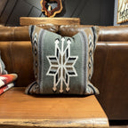 Sage Southwestern Handwoven Wool Pillow – 20 × 20 Inches