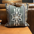 Sage Southwestern Handwoven Wool Pillow – 20 × 20 Inches