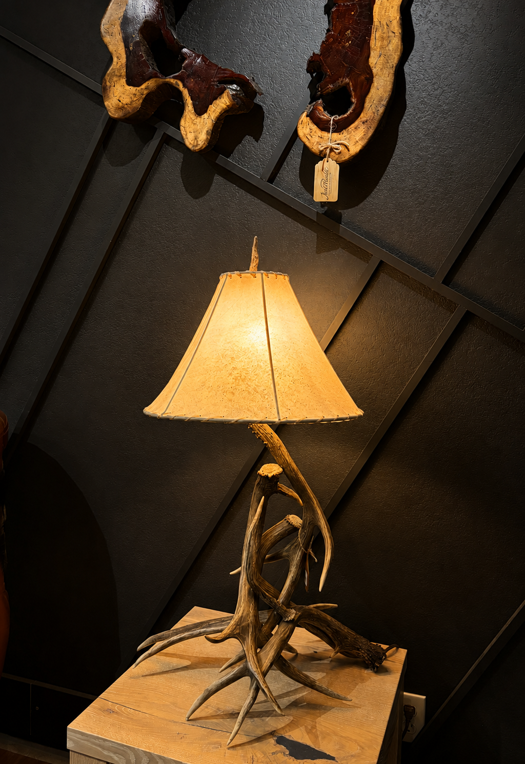 Mule Deer Antler Table Lamp Series