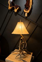 Mule Deer Antler Table Lamp Series