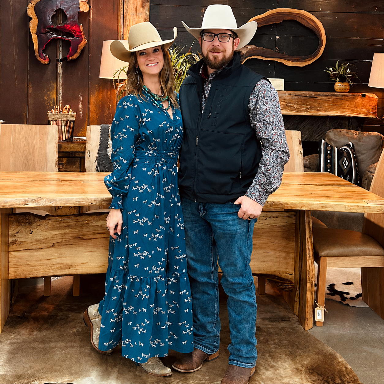 Leah and Jason Labonte, founders of Circle Diamond Furnishings