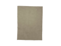 Arez Linen leather swatch — soft warm greige fine natural grain custom upholstery option