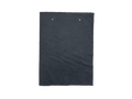 Arez Plush leather swatch — deep jet black soft supple custom upholstery option