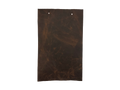 Cora Brown leather swatch — classic dark brown softly mottled pull-up custom upholstery option