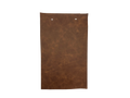 Dillon Whiskey leather swatch — warm medium brown mottled pull-up custom upholstery option