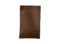 Giovanni Light Brown leather swatch — warm medium brown crackle veining distressed custom upholstery option