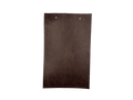 Kodiak Bear leather swatch — deep dark espresso brown crackle texture custom upholstery option
