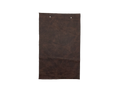 Palio Dark Brown leather swatch — rich deep brown softly distressed custom upholstery option