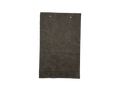 Palio Grey leather swatch — deep charcoal grey distressed matte custom upholstery option