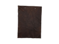 Rezza Chocolate Suisse leather swatch — deep espresso brown textured custom upholstery option