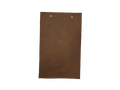 Simpson Walnut leather swatch — warm brown full-grain custom upholstery option