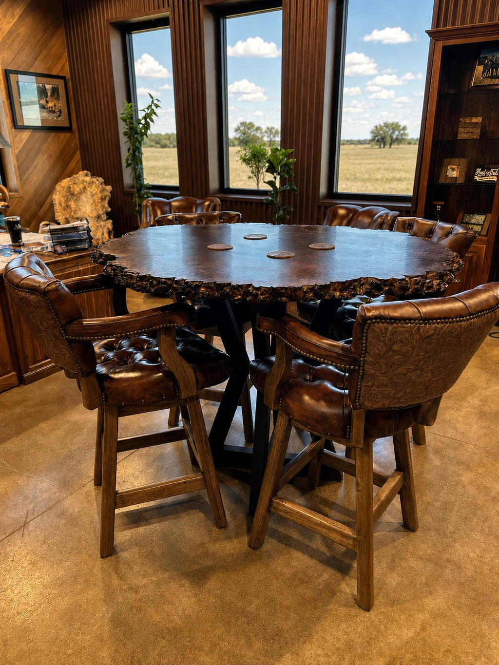 Lost Valley Western Barstool