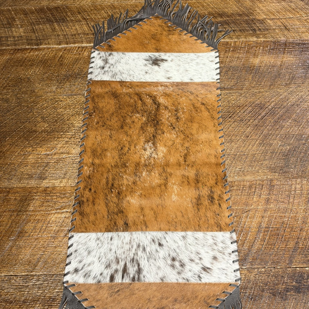 Brindle Cowhide Table Runner – 3'