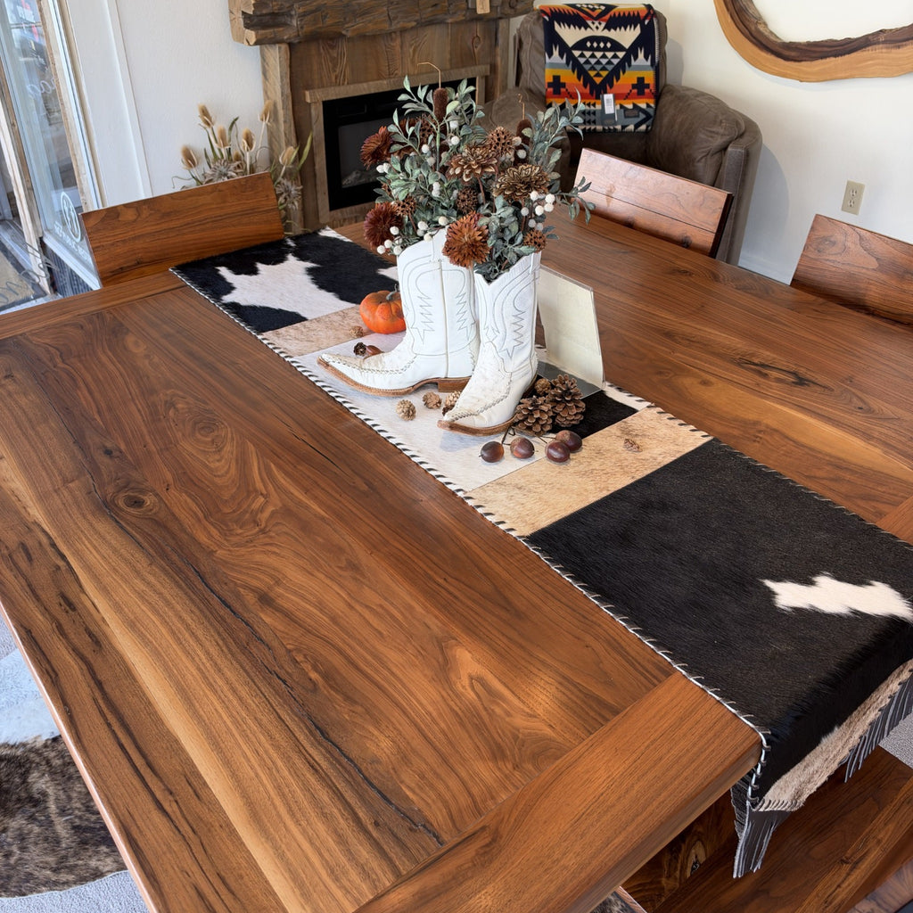 Mesa Hide Cowhide Table Runner – 6'