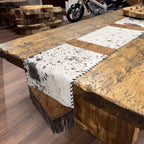 Speckled Cowhide Table Runner – 10' 5"
