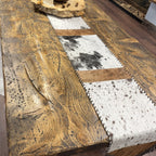 Speckled Cowhide Table Runner – 10' 5"