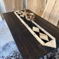 Diamond Trail Cowhide Table Runner – 6'