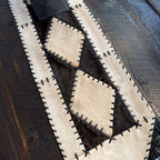Diamond Trail Cowhide Table Runner – 6'