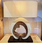 Natural Arbor Acacia Wood Table Lamp – 24 Inches