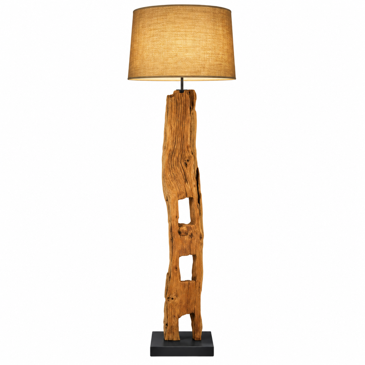 Fence Post Teak Floor Lamp – 69 Inches