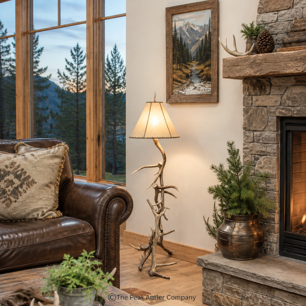 Alpine Elk Antler Floor Lamp