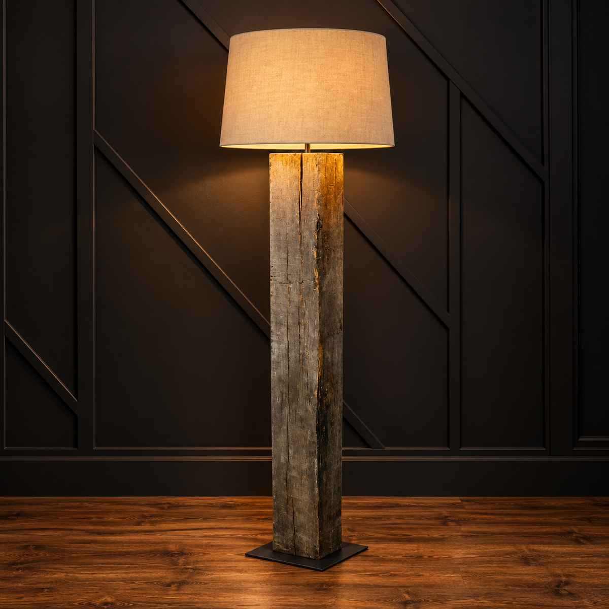 Rail Wood Floor Lamp – 69 Inches