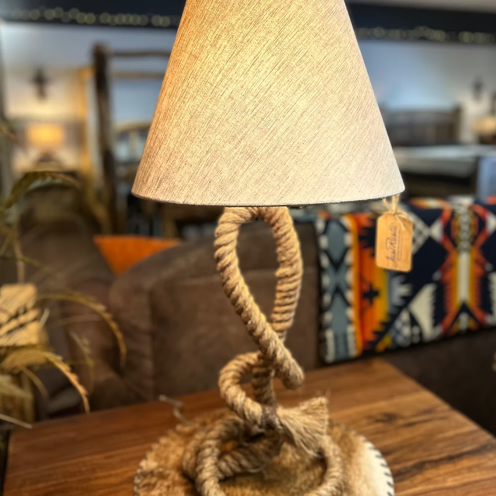 Natural Rope Table Lamp – 28 Inches