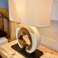 Natural Arbor Acacia Wood Table Lamp – 24 Inches