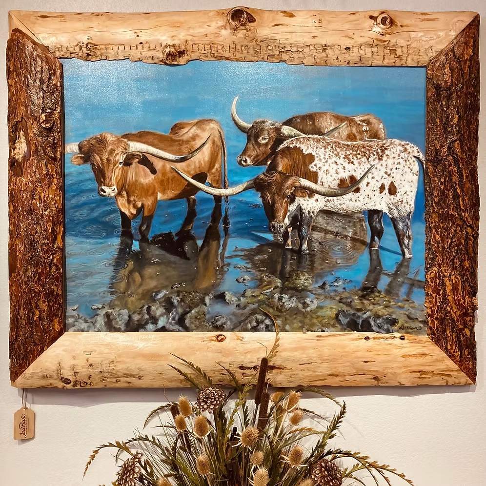 Longhorns | Oil on Canvas | Judith Dickinson