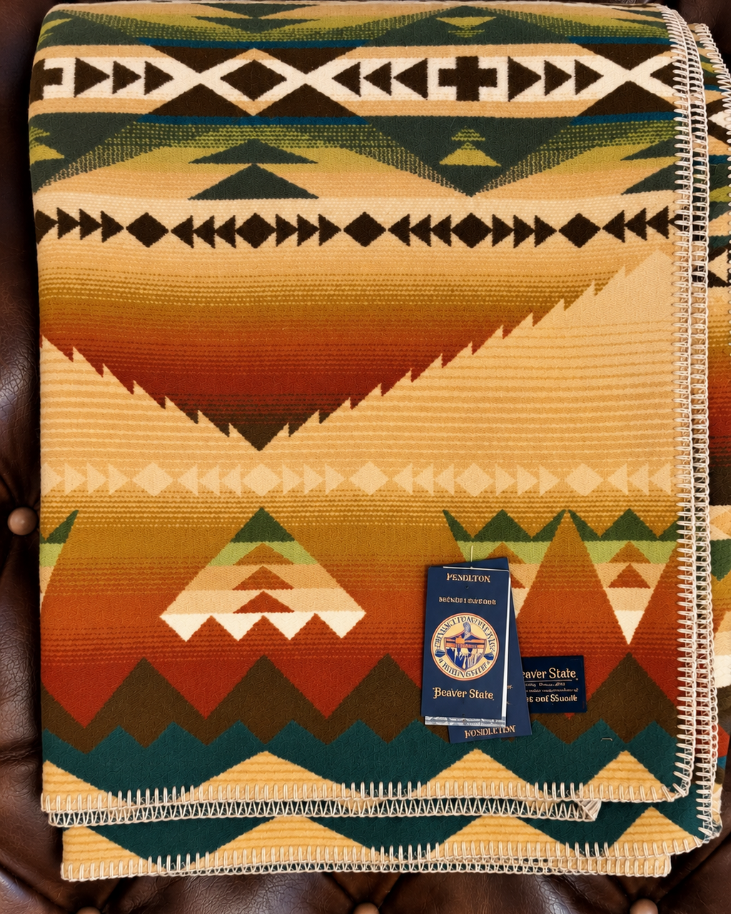 Pendleton Beaver State Southwestern Blanket | Sage & Rust