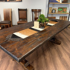 Tricolor Cowhide Table Runner – 6'